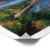 Bear Mountain Hudson River Bridge Poster (Ecke)