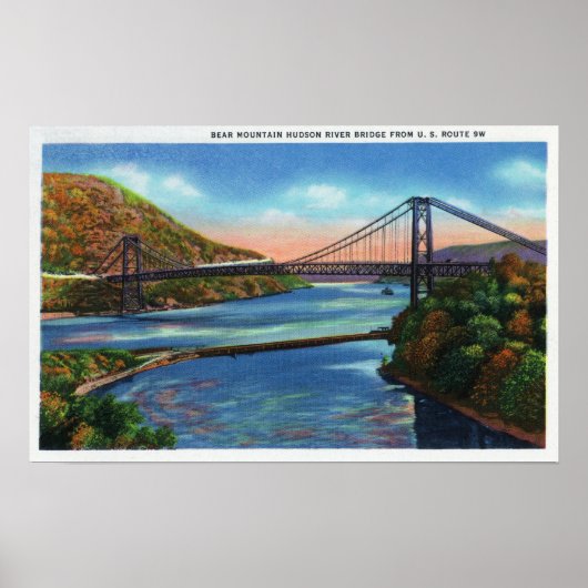 Bear Mountain Hudson River Bridge Poster (Vorne)