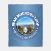 Bear Mountain Loop (rd) Fleecedecke (Vorderseite)