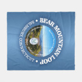 Bear Mountain Loop (rd) Fleecedecke (Vorderseite (Horizontal))