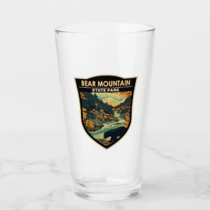 Bear Mountain Staat Park New York Reisen Vintag Glas