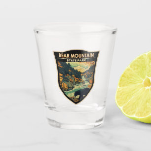 Bear Mountain Staat Park New York Reisen Vintag Schnapsglas