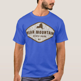 Bear Mountain Staat Park New York Tree Log Textur T-Shirt