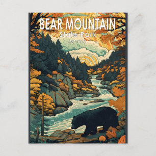 Bear Mountain State Park New York Reise Vintage Postkarte
