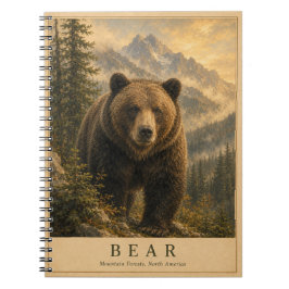 Bear Mountain Wälder VINTAGE Notizblock