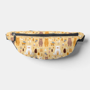 Bear-Muster Bauchtasche