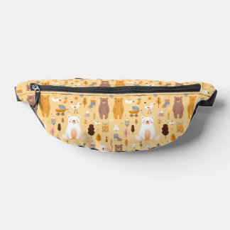 Bear-Muster Bauchtasche