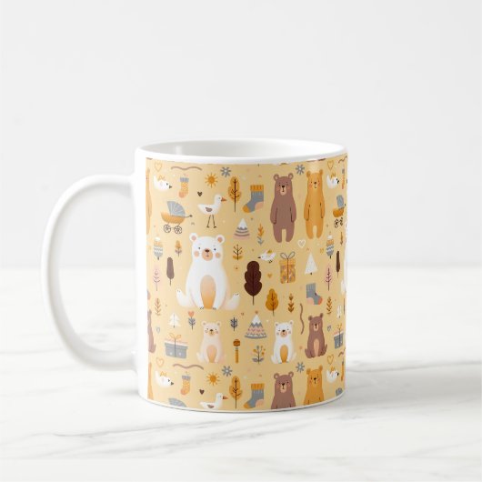 Bear-Muster Kaffeetasse (Links)