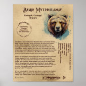 BEAR MYTHOLOGY POSTER (Vorne)