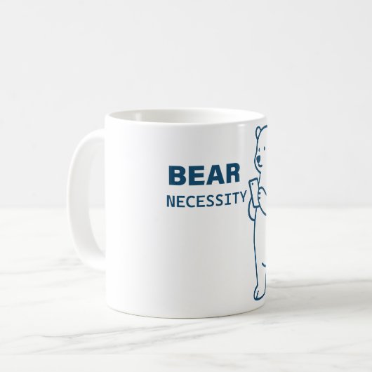 Bear Necessity Kaffeetasse (Vorderseite Links)