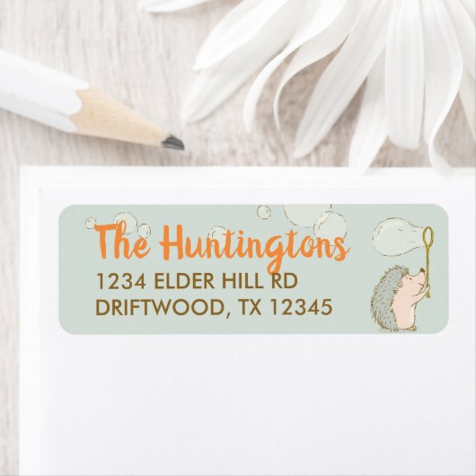 Bear-niedliche Rücksendeadresse (Insitu)