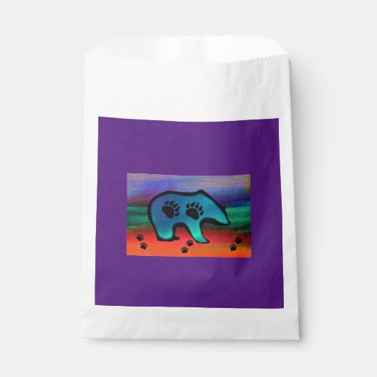 Bear Northern Lights Spirit Bear Geschenktütchen (Vorderseite)