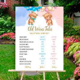 Bear Old Ehefrauen Tales Sign Poster