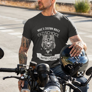 BEAR Old School Fierce Motorräder T-Shirt