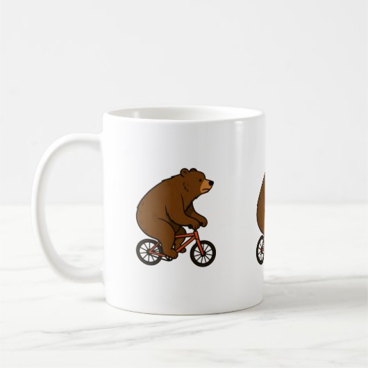 Bear on a Bike – Wild Ride Vibes Kaffeetasse (Links)