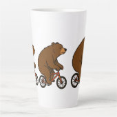 Bear on a Bike – Wild Ride Vibes Milchtasse (Vorderseite)