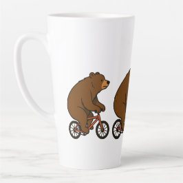 Bear on a Bike – Wild Ride Vibes Milchtasse