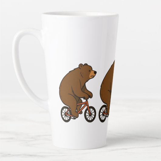 Bear on a Bike – Wild Ride Vibes Milchtasse (Links)