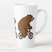Bear on a Bike – Wild Ride Vibes Milchtasse (Rechts)