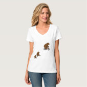 Bear on a Bike – Wild Ride Vibes T-Shirt (Vorderseite Vollansicht)