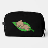 Bear on a Leaf Waschbeutel (Vorderseite)