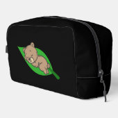 Bear on a Leaf Waschbeutel (Rechte Ecke)