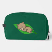 Bear on a Leaf Waschbeutel (Vorderseite)