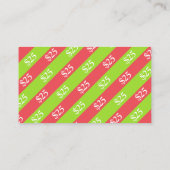 Bear on Christmas Geschenk $25 Geschenkgutschein Rabattkarte (Rückseite)