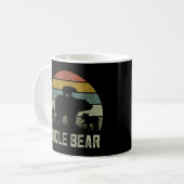 Bear Onkel Three Cub Kinder Vater Day Onkel Kaffeetasse (Vorderseite Links)