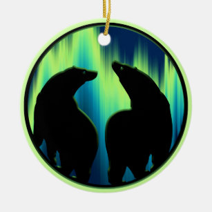 Bear Ornament Personalisierte Wildnis Kunst, Dicht