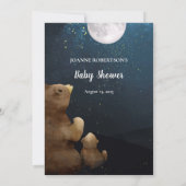 Bear Over oder unter Baby Showspiel Einladung (Rückseite)