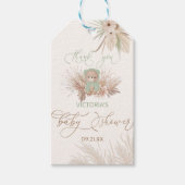 Bear Pampas Baby Dusche Vielen Dank Geschenkanhänger (Vorderseite)