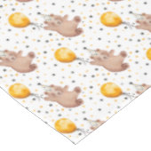 Bear Party Animal Birthday Tablecloth - Teddy Bear Tischdecke (Schrägansicht)