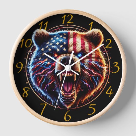 Bear Patriot: Ein Flag-Bearing-Furry-Freund Uhr (Vorderseite)