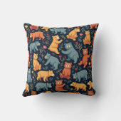 Bear Pattern Kissen Kissen (Rückseite)