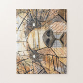 Bear Pattern Puzzles Mural Artwork Komplex Jigsaw (Vertikal)