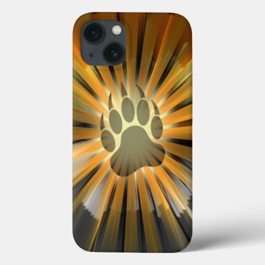 Bear Paw Bären Stolz Flag Rays Case-Mate iPhone Hülle (Rückseite)
