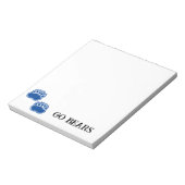 Bear Paw Go Bears 5.5" x 6" Notepad - 40 Seiten Notizblock (Rotiert)