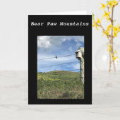Bear Paw Mountains Card Karte (Gelbe Blume)