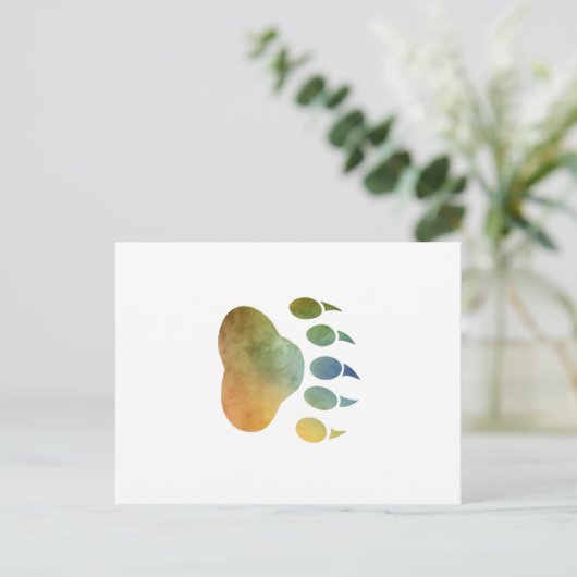 Bear Paw Postkarte (Stehend Vorderseite)