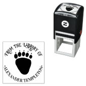 Bear Paw Print Library Book Name Embosser Permastempel (Beispiel)