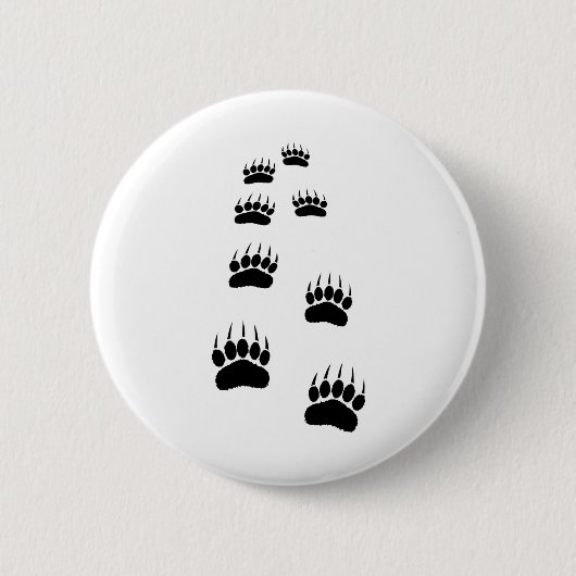Bear Paw Prints Button (Vorderseite)