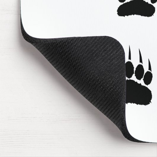Bear Paw Prints Mousepad (Ecke)