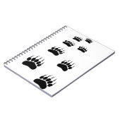 Bear Paw Prints Notizblock (Linke Seite)