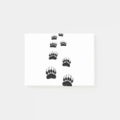 Bear Paw Prints Post-it Klebezettel (Vorderseite)