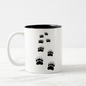 Bear Paw Prints Zweifarbige Tasse (Links)