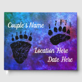 Bear Paws Blue - Gästebuch (Vorderseite)