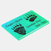 Bear Paws Light Green III - Gästebuch (Ecke)