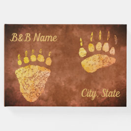 Bear Paws Vintag Brown - Gästebuch