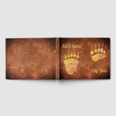 Bear Paws Vintag Brown - Gästebuch (Voll)